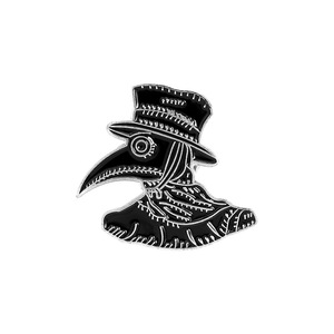 Broche en métal polyvalente DIY en gros, créative, en alliage, plaquée et gravée, avec motif <span class=keywords><strong>bec</strong></span> de médecin de la <span class=keywords><strong>peste</strong></span>, style dessin animé, pour vêtements en jean, avec message de prière - Product Image 5
