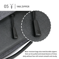 Sac pour ordinateur portable en polyester personnalisé, ajoutez votre photo, texte, logo, mallette d'affaires, sac messager bandoulière de protection personnalisé, portable