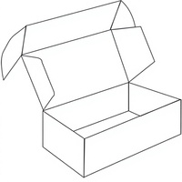 Boîtes d'emballage rigides en carton ondulé recyclé pour chaussures et vêtements, impression personnalisée