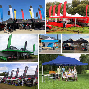 Палатка для продвижения магазина 10 футов x 10 футов, 10 м, 10 х10, красный, белый, синий, легко всплывающая, подвижная промо-палатка для ближнего Востока - Product Image 6