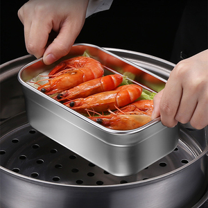 Factory Direct Supply 1500 Ml Stainless Steel Storage Box With Wooden Lid