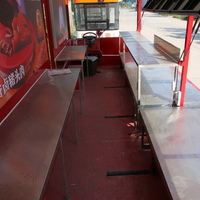 Nouvelle remorque de restauration de type food truck pour la vente de café, chariot de restauration, burgers, frites, glaces, barbecue, bus de restauration mobile