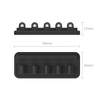 Attaches-câbles magnétiques en silicone multi-usages, organiseur de câbles, clips de rangement pour câbles de charge, pour la maison, le bureau, le téléphone, les câbles et les fils