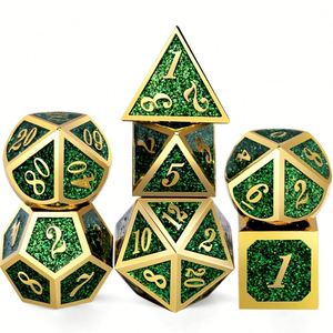 Metal D&D <b>Dice</b> Set Solid Brass Alloy RPG Gaming Polyhedral for Dungeons & Dragons Tabletop Game - Product Image 3