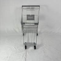 Carrito de Compras Estilo Japonés de Gran Capacidad, Carrito Metálico para Supermercado, Tienda de Conveniencia y Mercado