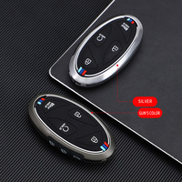 Étui de protection pour clé de voiture en alliage de zinc et gel de silice pour Hyundai IONIQ 6 Grandeur GN7 Sonata Elantra, porte-clés, sac à clés
