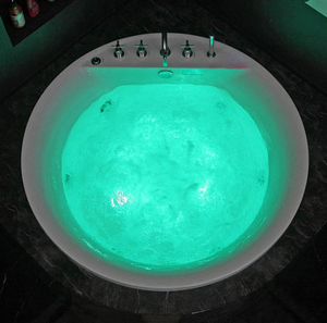 Eingebaute Spa-Rundbadewanne mit Dusche, Multijet-Einbau-Jakuzzi-Whirlpool-Badewanne 62733 - Product Image 3