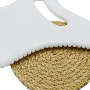 Herramienta corporal Gua Sha grande, tabla de Guasha, piedra de Jade blanca Natural para acupuntura de SPA, alivia las tensiones musculares, reduce la hinchazón - Product Image 4