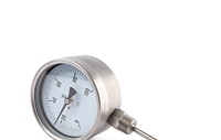 Termometer Bimetal Ganda Tahan Ledakan Kontak Listrik Transmisi Jarak Jauh Penunjuk Aksial Radial IP55 Baja Tahan Karat