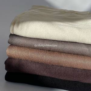 Offre Spéciale de qualité supérieure couleur unie Jersey Hijab foulards tête enveloppe musulman Hijab pour Momen - Product Image 5