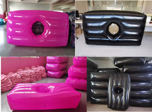 Materasso Gonfiabile Personalizzato in PVC Nero per Campeggio e <span class=keywords><strong>Pubblicità</strong></span> all'Aperto - Product Image 5
