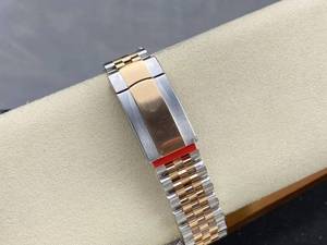 Reloj de Lujo Mecánico de Súper Calidad, Resistente al Agua, 41 mm, Fritillaria, Dos Tonos, Acero 904L, Movimiento 3235, 126-334, Correa Jubilee - Product Image 6