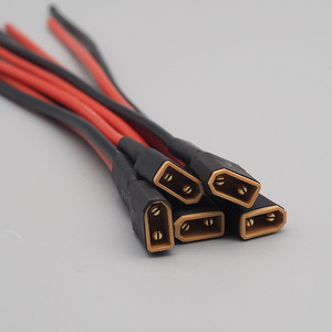 สายเชื่อมต่อหุ้มฉนวน PTFE แบบ 2 ขา JFS XT30 XT60 XT90 ความยาว 300 มม. ชุดสายไฟแบบกำหนดเอง OEM/ODM สำหรับระบบจ่ายไฟโดรน - Product Image 5
