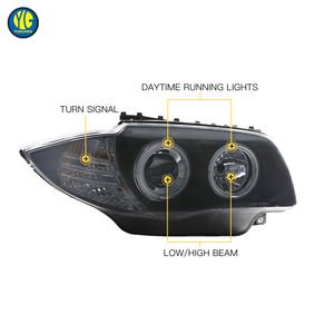 YU GUANG pour <span class=keywords><strong>BMW</strong></span> série 1 E87 <span class=keywords><strong>2004</strong></span> 2011 lampe frontale LED phare <span class=keywords><strong>118i</strong></span> mise à niveau de la lumière avant lentille LED complète nouveau phare en gros - Product Image 5