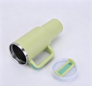 40oz Stainless Steel Portable Handgrip Tumbler with 6-12hr Thermal Insulation for <b>Hot</b>/Cold <b>Drinks</b> for Parties - Product Image 5