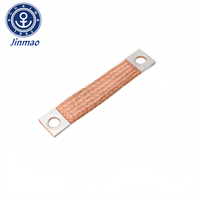 Connecteur en cuivre souple, barre omnibus en feuille de cuivre laminée, équipement électrique, barre omnibus en cuivre flexible de haute qualité, étamé