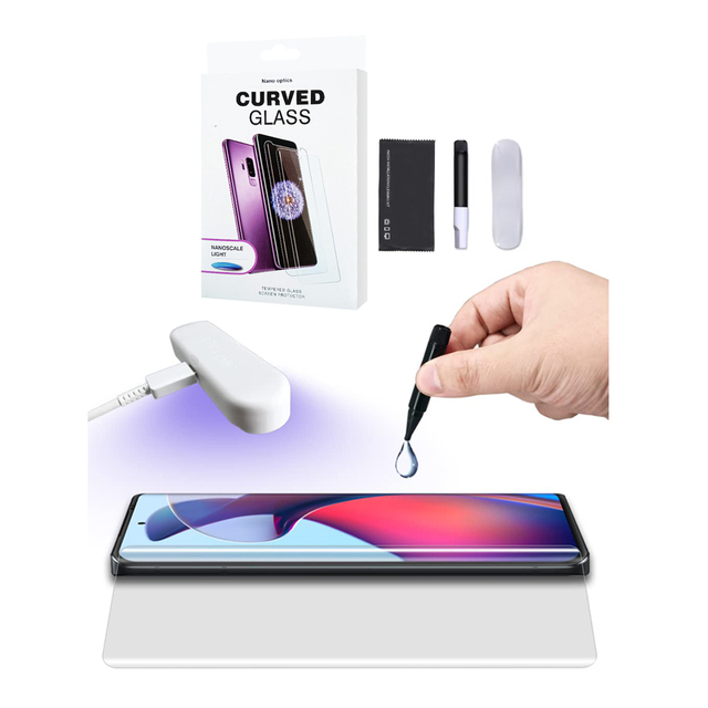 3D Curved Full Glue Tempered Glass for MOTO Edge 40 50 Pro Screen Protector for Infinix Phanton X2 Note 40 Pro Plus 5G UV Glass