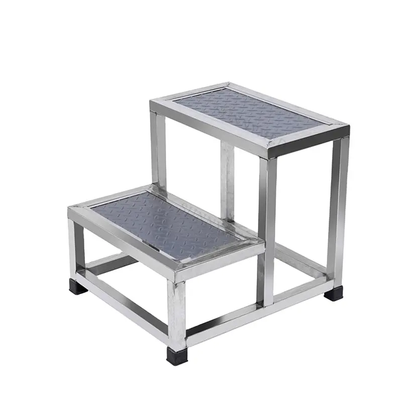 SY-R126 Hospital Furniture One step Two Steps Medical Stainless Steel Patient Footstool