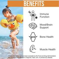 Bioby OEM, Gotas de Vitamina D3 K2 para Niños, Marca Privada, 60 ml, Sabor Naranja, Sin GMO, Vegano, Apoyo Inmunológico y Óseo, Líquido