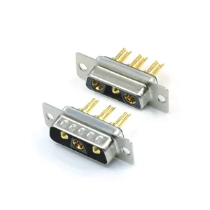 5W1 Right Angle Male For PCB POWER D-SUB 5W1 Plug High Quality 5W1 Connector High Current D-SUB 5W1 Male DIP Connector