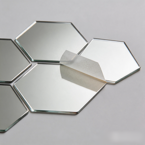 Autocollants muraux en miroir acrylique hexagonaux 3D, 12 pièces, carreaux en nid d'abeille autocollants pour la décoration de la maison, de l'hôtel et de la salle de bain - Product Image 2