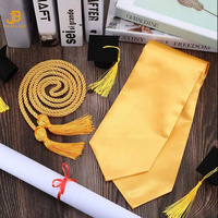 Robe de graduation pour adultes en gros avec bordure, robe de pasteur pour la graduation