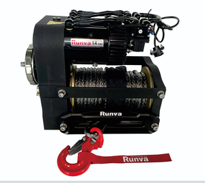כּננת חשמלית <span class=keywords><strong>Runva</strong></span> 14 DB 14000 ליברות עם מנוע כפול 12V וחבל סינתטי, כננת חשמלית חזקה לג'יפים ורכבי שטח - Product Image 6