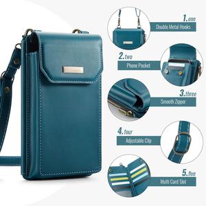 Funda de Cuero Tipo Cartera con Correa Cruzada y Cierre de Cremallera, Ranuras para Tarjetas, Correa de Cuerda, a Prueba de Golpes, para iPhone - Accesorio de Moda para Teléfono Móvil - Product Image 4