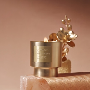 <span class=keywords><strong>Bougie</strong></span> d'aromathérapie de luxe <span class=keywords><strong>en</strong></span> métal, personnalisée, <span class=keywords><strong>en</strong></span> métal noir plaqué, avec cire de soja et mèche multiple parfumée - Product Image 2