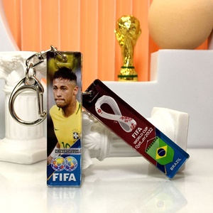 Nhà Cung Cấp Móc Khóa Tùy Chỉnh Móc Khóa Ảnh Brazil Neymar Móc Chìa Khóa Sang Trọng Bằng Nhựa Acrylic - Product Image 1