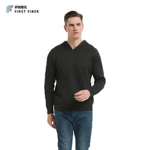 Première fibre propre marque ADAMAS sweat à capuche en Polyester 100% lavable résistant aux coupures veste noire pour la saison d'automne solide - Product Image 4