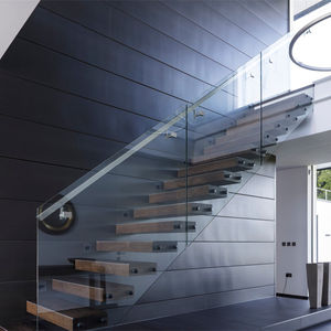 Bonita escalera de madera moderna <span class=keywords><strong>para</strong></span> <span class=keywords><strong>interiores</strong></span>, <span class=keywords><strong>escaleras</strong></span> rectas flotantes, diseños de <span class=keywords><strong>escaleras</strong></span> <span class=keywords><strong>interiores</strong></span> personalizados - Product Image 1