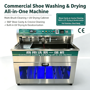 Lavatrice Commerciale Automatica per Scarpe, Macchina per la Pulizia di Sneaker e Scarpe <span class=keywords><strong>da</strong></span> <span class=keywords><strong>Tennis</strong></span> con Funzione di Disinfezione e Asciugatura - Product Image 5