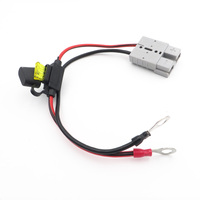 SH50 50A 600V SB50 con Cable Solar de 30cm 2.5mm2 y Fusible Impermeable de 10A para Panel Solar Portátil