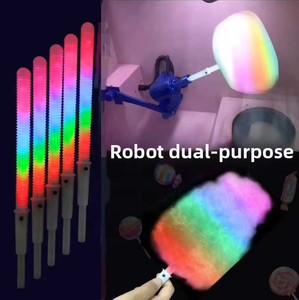 Colorful LED Glow Sticks Cotton <b>Candy</b> Cones Reusable Glowing Marshmallows Sticks LED Light Tubes Party Props - Product Image 1