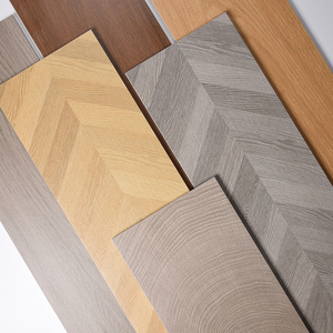 Carrelage en porcelaine effet bois veiné or avec impression numérique 250x1500mm pour villa de luxe, chambre et salon - Product Image 2