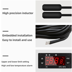 12-24V/110V/220V Thermoregulator ETC-974 Digital <strong>Temperature</strong> <strong>Controller</strong> with Dual NTC Sensor - Product Image 4