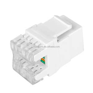 หัวต่อสายเคเบิล Cat5E Keystone UTP แบบไม่ต้องใช้เครื่องมือ 180 องศา RJ45 แบบไม่มีฉนวนป้องกัน 8P8C สำหรับพอร์ตเครือข่าย T568A/B พร้อมรหัสสี ขนาดสาย 22-26 AWG - Product Image 3