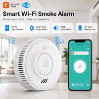 Detector de Humo Inalámbrico con Conectividad Inteligente y Control Remoto por Wifi, Venta Directa de Fábrica, para Uso Comercial y Doméstico