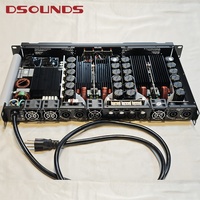 Amplificateur de puissance stéréo Amplificateur haute puissance professionnel 1U Amplificateur de puissance numérique classe D 1300Wx4 pour musique audio professionnelle