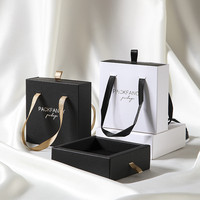 Offre spéciale Emballage Coffrets Cadeaux Personnalisé Papier Bijoux Boîtes De Rangement Emballage Tiroir Boîte pour Anneau Boucle D'oreille Montre-Bracelet