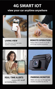 싱글 렌즈 AI GPS 추적 블랙박스 원격 차량 제어 동작 감지 루프 녹화 DVR 택시 트럭 밴용 - Product Image 5