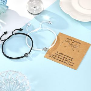 2 पीसी/कार्ड फैशन प्रेमी उपहार हस्तनिर्मित समायोज्य जोड़ी भाषाओं 100 मैं तुमसे प्यार करता हूँ - Product Image 5