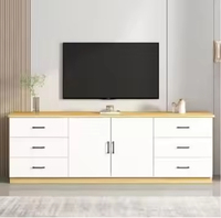Meuble TV élégant et personnalisé pour hôtel de luxe, meuble de salon, nouveau design, support TV blanc