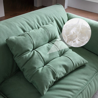 Canapé trois places en tissu d'oreille d'éléphant en latex de conception simple mobilier de bureau et d'appartement pour le salon et l'emballage du courrier