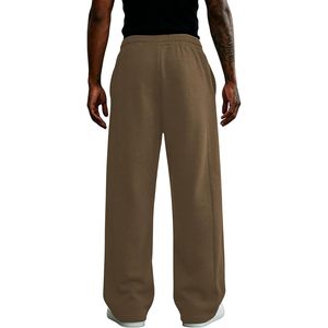 Pantalon de jogging ample pour homme, 100 % coton, décontracté, taille haute, avec cordon de serrage, poches profondes, respirant, infroissable - Product Image 2