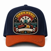 Cappellino da Baseball Personalizzato con Ricamo in Stile Old English, 5 Pannelli, Visiera Curva, Stile Dad Hat, Streetwear West Coast, Vendita all'Ingrosso, Basso MOQ