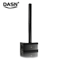 DASN B22G 4000W PEAK Class D Enceinte colonne active professionnelle à double subwoofer de 10 pouces Système de sonorisation PA Haut-parleur extérieur