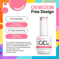 Vernis à ongles gel haute pigmentation 15 ml, longue tenue, finition brillante, séchage UV, professionnel, pour nail art