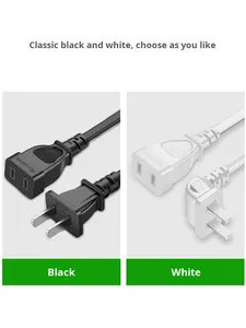 Cavo di prolunga di alimentazione a due spina per <span class=keywords><strong>Computer</strong></span> ventilatore <span class=keywords><strong>TV</strong></span> presa di ricarica per veicolo elettrico con due fori - Product Image 6